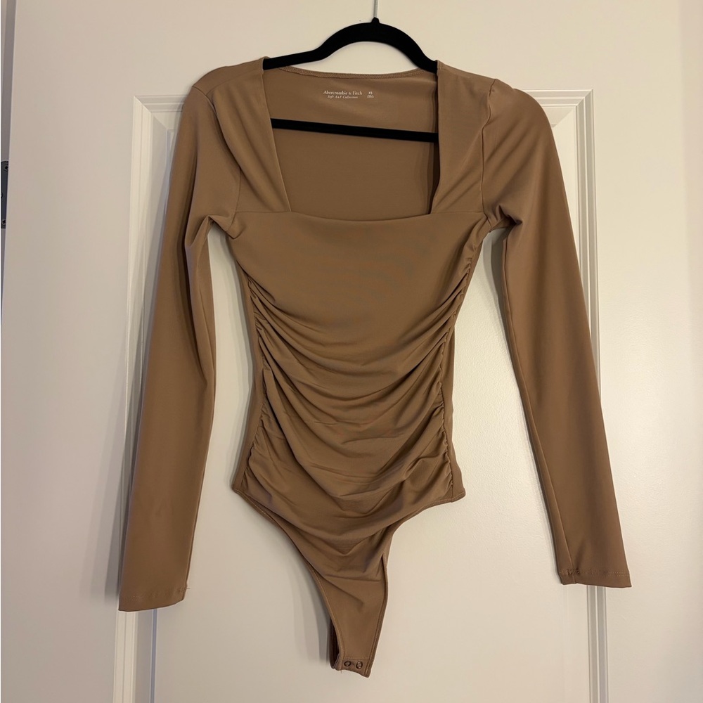 Abercrombie & Fitch Soft Collection Ruched Bodysuit